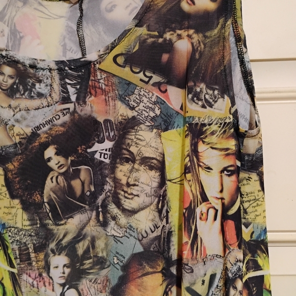 Monica's Size Extra Large Multicolor Graphic Print Women's Dress Like New - Picture 5 of 7